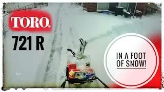 🔴 Toro power clear 721 R 🔴 in a foot of snow
