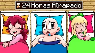 BEBÉ NOOB Atrapado en una Noche de SOLO CHICAS en Minecraft 🤣😱