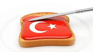 World Flags on Toast 🍞 | Oddly Satisfying ASMR Animation Ep. 4