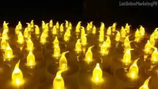 Flameless LED Tea Light Candles (Flickering Yellow) for Decor Purposes