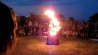 H&ouml;rnerfest 2009 Feuershow mit Flammenrausch & Heidenl&auml;rm