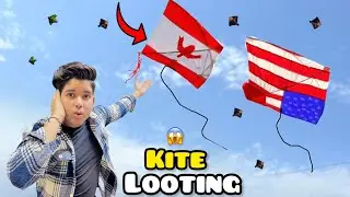 Patang looting roof top maine Aaj patang looting bahu saari 😍🪁