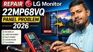 How To Repair LG Monitor 22MP68VQ Panel Problem 2026 | Created by Afjal Hossain