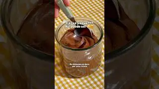 Crema de chocolate EXPR&Eacute;S 🍫🥣 sin leche ni aceites #recetas #recetasrapidas #recetasfaciles #viral