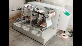 How to use the Automatic Label Pouch Roll To Roll Winding~Rewinding Machine With Tij Inkjet Coding