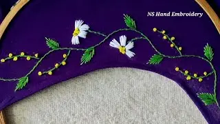Normal Needle Work on Stitched Blouse | Hand Embroidery | Maggam Works 