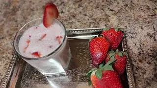 Strawberry Milkshake / Juice Summer special || How to make fresh strawberry milkshake at home ||