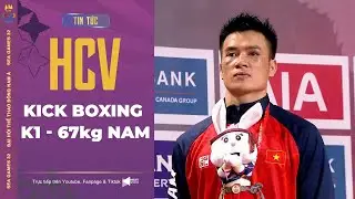 🥇HCV Kick Boxing K1 - 67kg nam | Chiến thắng &aacute;p đảo, Nguyễn Ho&agrave;ng chốt sổ HCV cho ĐTT Việt Nam.