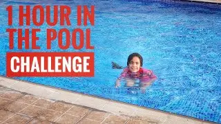 1Hour in the pool challenge|Dubai Summer| super hot|48 degree| sophia the wonderland|