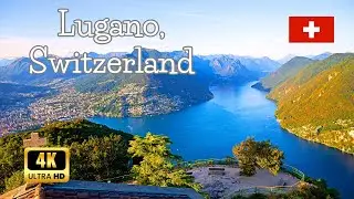 Lugano, Switzerland 4K 🇨🇭   Relaxing Music With Beautiful Nature Videos 4K Video HD