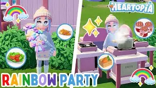Our first RAINBOW PARTY in Heartopia ❤️ | 2 Cozy Hours of Gameplay