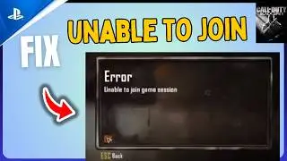 Black Ops 2 Fix Unable to Join Game Session On PS5