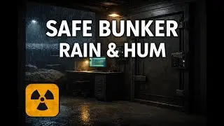 Safe Bunker Rain & Hum | Sealed Shelter Ambience for Sleep & Anxiety | 10 Hours