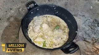 White Chicken Karahi Village Style - Punjab Village Life Recipes
