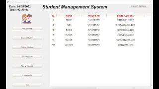 Student Management System with MySQL using Python | Final Part