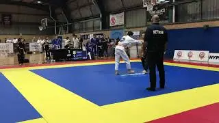 Australian BJJ Competitor Hits Flying Triangle Gets Restarted And Still Wins Quickly