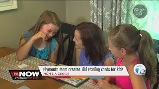 Mom&rsquo;s a Genius: Plymouth mom creates Tiki trading cards for kids
