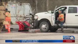 Arkansas Department of Transportation crews brace for frozen roads