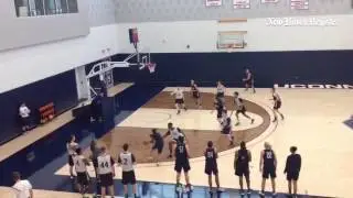 Gabby Williams with offensive rebound at UConn practice