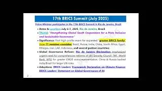 UPSC CA: Phenome India National Biobank, BRICS Summit 2025, 3 by 35 Initiative, Girmitiyas