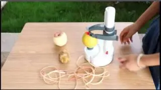 Automatic Electric Fruit Apple Pear Potato Peeler Cutter Slicer Kitchen