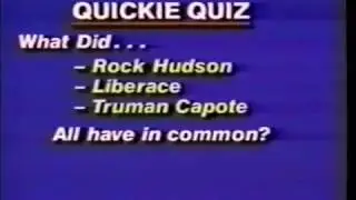 QUICKIE QUIZ