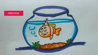 Happy birthday nemo fish drawing with coloring...🐠