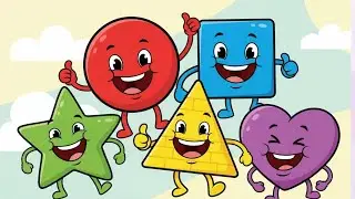 Lets color and learn shapes with Happy brain kids learning