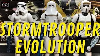 Эволюция фигурок штурмовиков Kenner Star Wars размером 3 3/4 дюйма