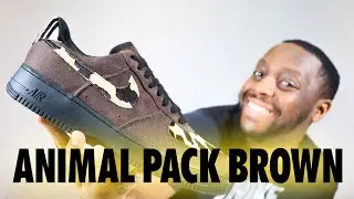 Air Force 1 Animal Pack Brown Denim Pony Hair On Foot Review QuickSchopes 787 Schopes HV6356-200