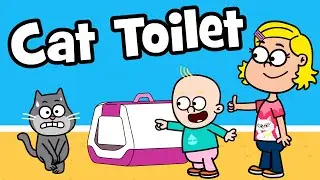 ♪ ♪ Funny Cat Song &ndash; Cat Toilet | Hooray Kids Songs & Nursery Rhymes | Funny Animal Songs