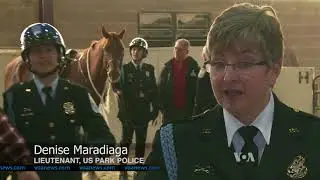 Graduation Ceremony for US Park Police Officers on Horseback