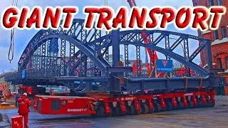 Mammoet self propelled modular transporter moving huge bridge DREAM MACHINES