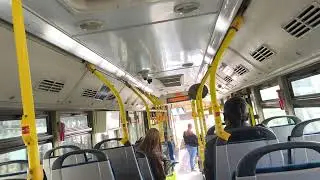 riding on 7599734 golden dragon XML6125CC DBS route 11 to central station (Voith Fast idle & slow )