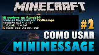 Como Usar MINIMESSAGE en tu SERVER #2 - Minecraft