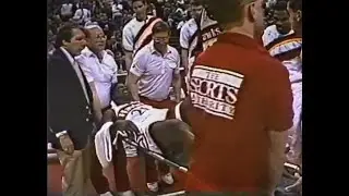 Dominique Wilkins Ruptures Achilles Tendon