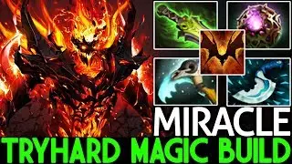 Miracle- [Shadow Fiend] TryHard Full Magic Build Epic 1v5 Gameplay 7.21 Dota 2
