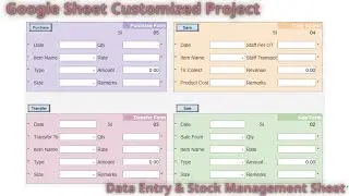 Data Entry & Stock Management Google Sheet। Project #366