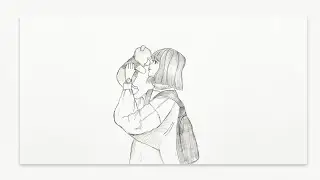 How to draw a Girl with Winnie the Pooh Bear Sketch Tutorial ✏️