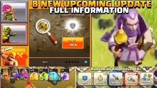COC 8 New Upcoming Update of June : New spell , troops lvl , bh9, cloud fix many more