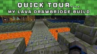 How I Made This Retractable Drawbridge With Lava