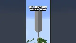 Best Trident Farm In Minecraft! #minecraft #survival #minecraftfarm