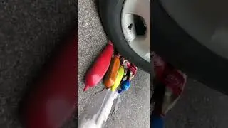 Extreme Balloon Pop Coca Cola Car Crush asmr #shorts