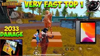 HANDCAM IPad 8th GENERATION 🔥 PUBG MOBILE  | VERY FAST TOP 1 | MORTEPUBG 😈 4finger + GYRO