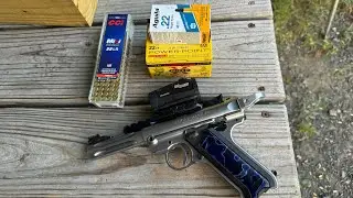 Ruger Mark iv Hunter accuracy ; Winchester, Aguila and Mini Mags￼