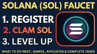 CRYPTO FAUCET Part 13: SOLANA (SOL) Faucet  Guide &ndash; Register & Complete tasks