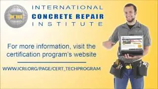Concrete Surface Repair Technician Certification