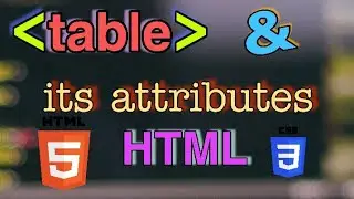 Table tag | tr td caption border font tags | HTML | Hindi
