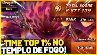 TIME GUARDIAN 3 TOP 1% NO TEMPLO DO CAOS DE FOGO! SUMMONERS WAR
