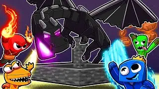 Elemental Rainbow Friends DEFEAT MINECRAFT!